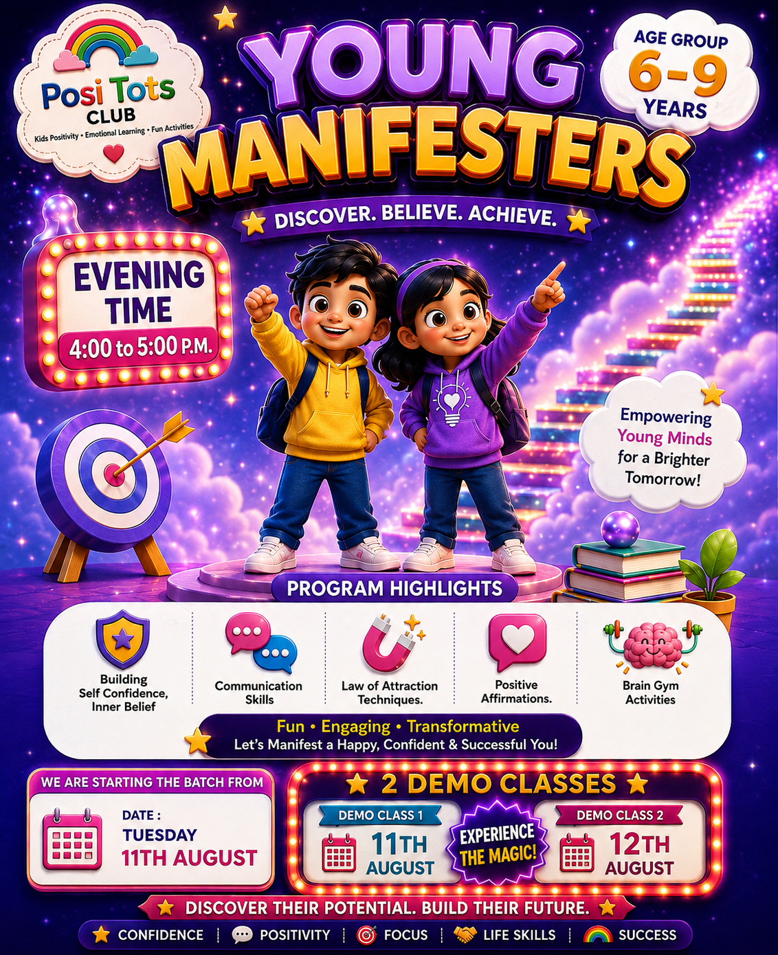 Posi Tots Club Facebook ad: Helping Jabalpur’s Kids Young Program
