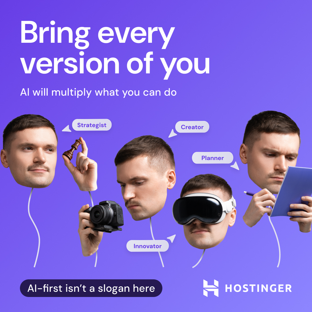 Hostinger Facebook ad: Explore open positions