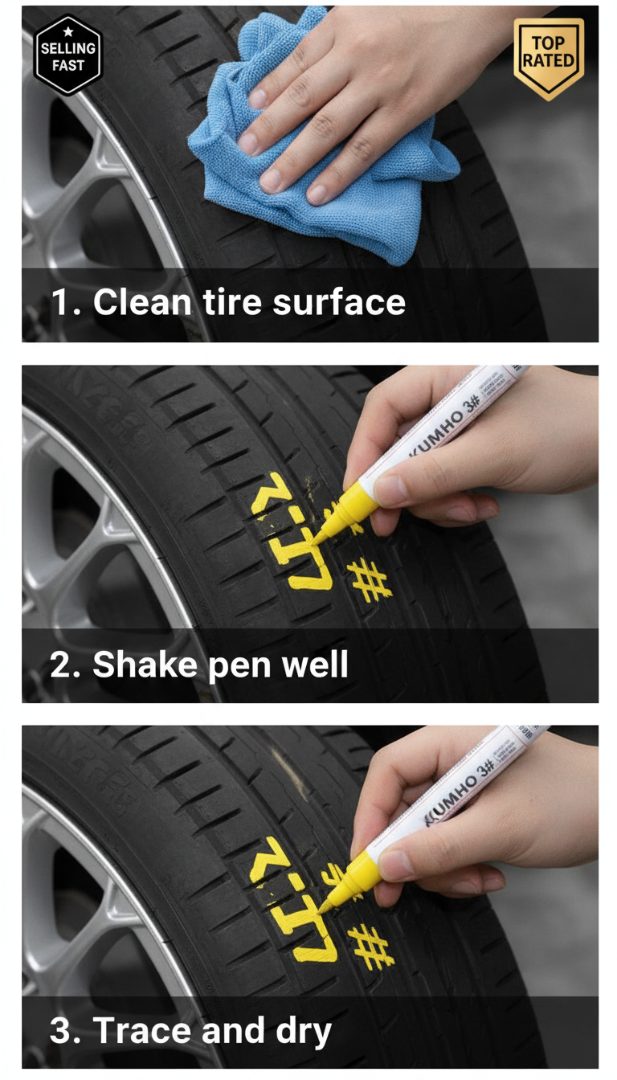 Spectacularing Facebook ad: Magic Waterproof Tire Paint Pen