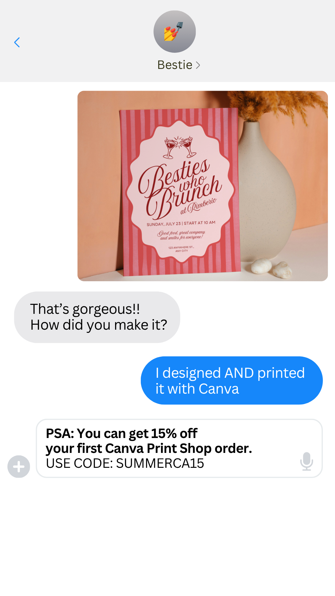 Canva Facebook ad