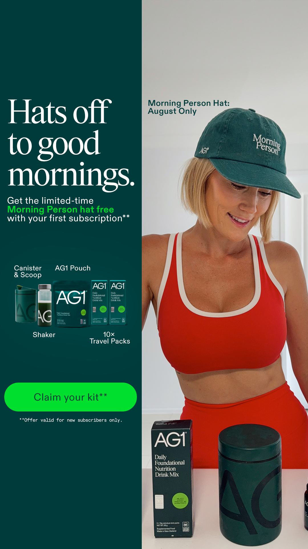 AG1 by Athletic Greens Facebook ad