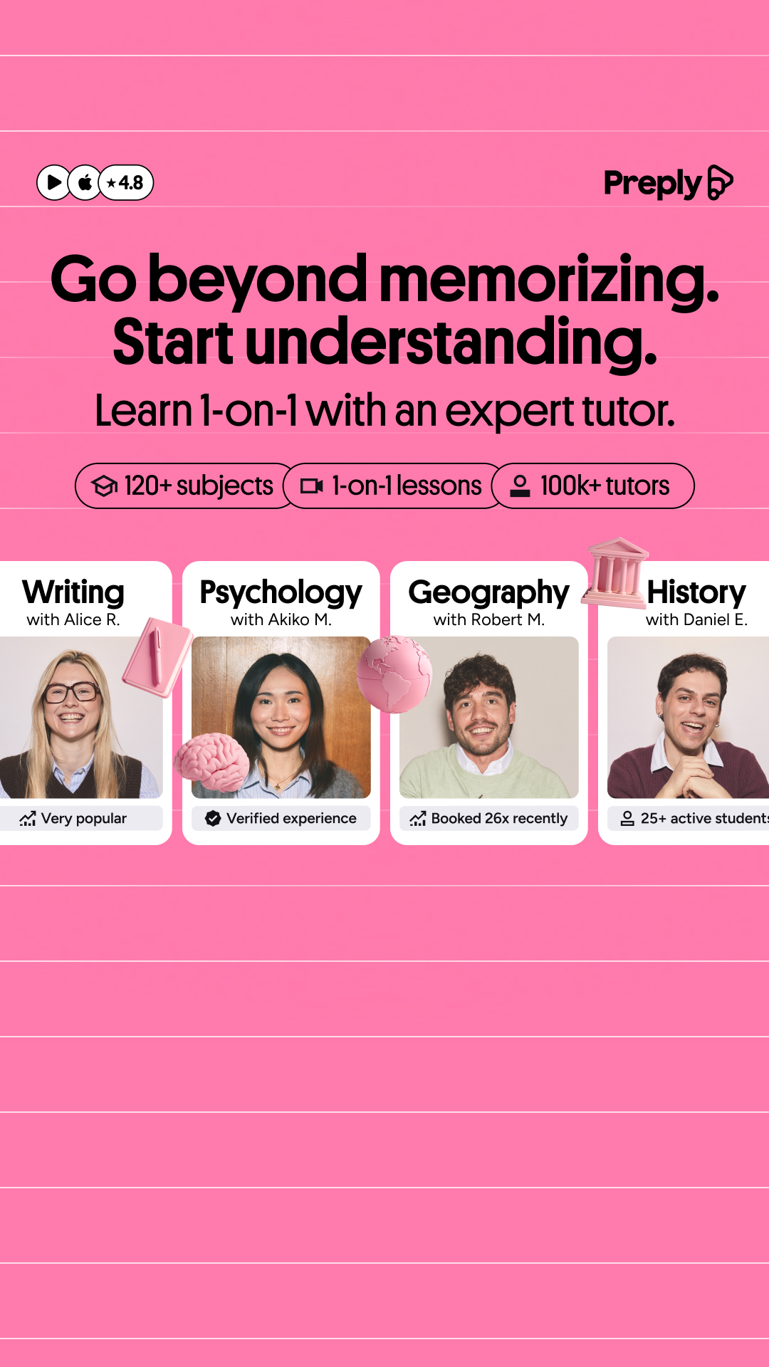 Preply Facebook ad