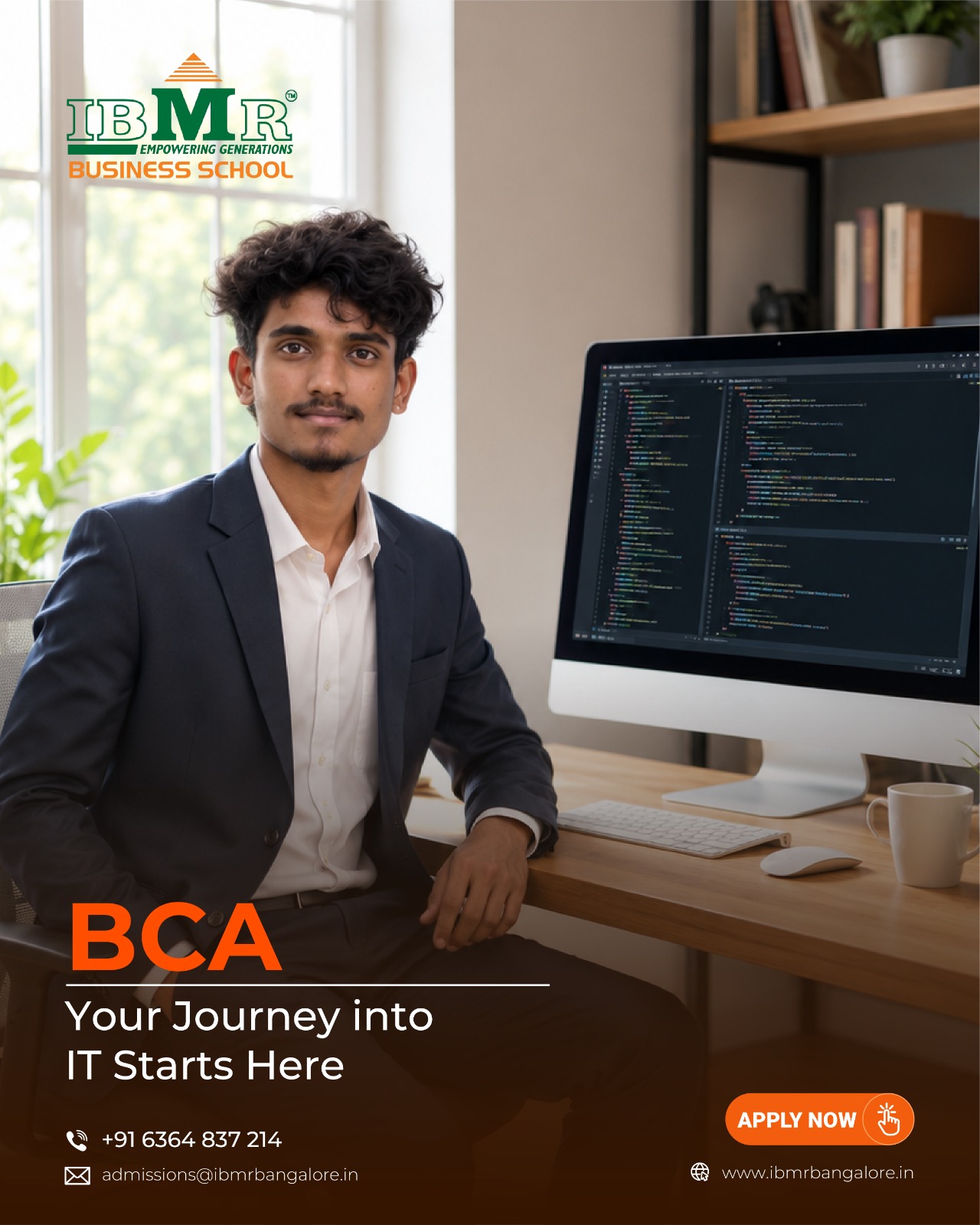 IBMR Facebook ad: Apply for BCA Admissions
