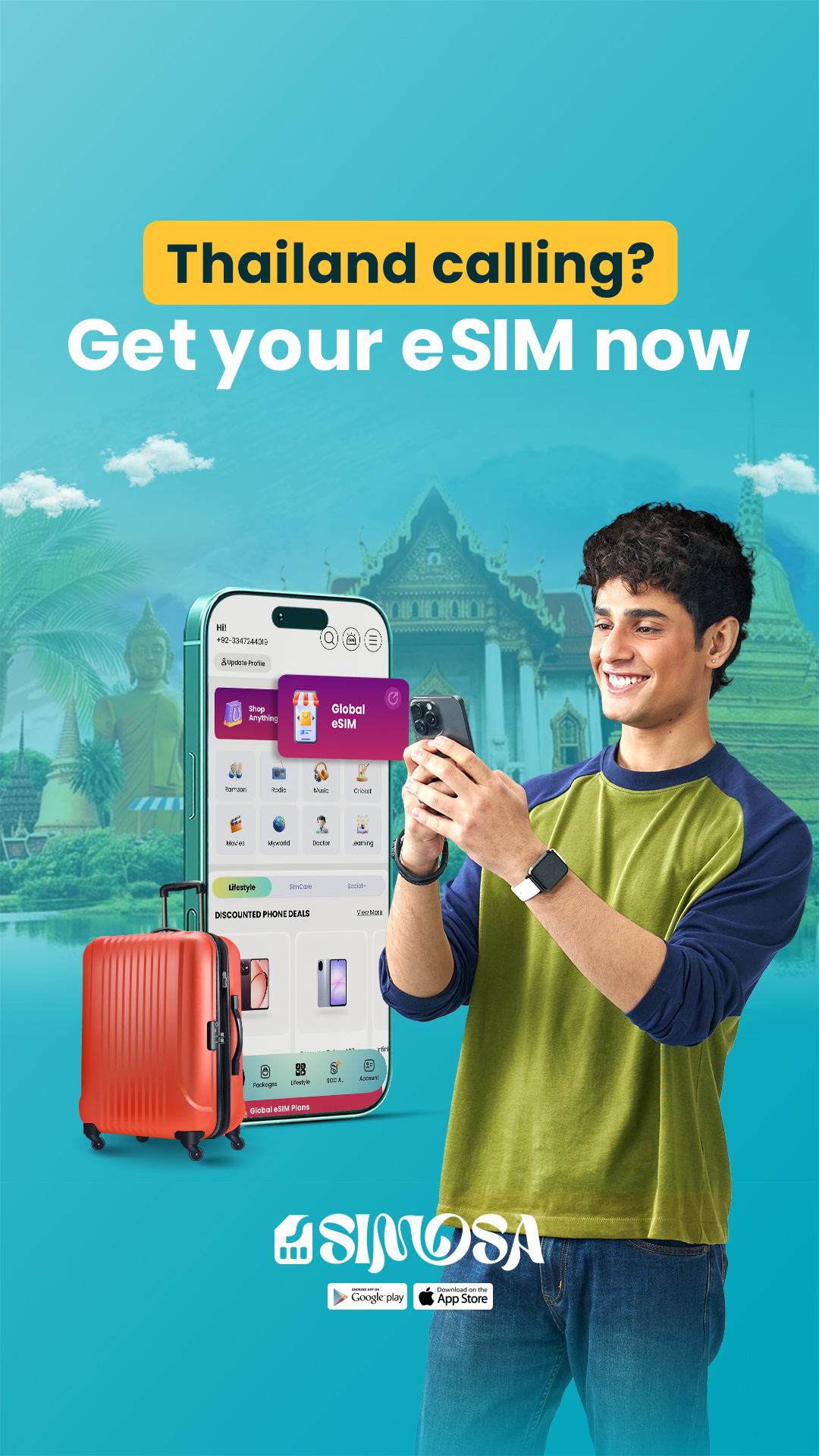 Simosa App Facebook ad