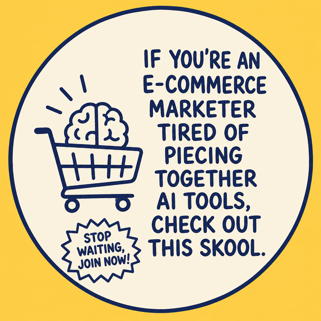 Skool Facebook ad
