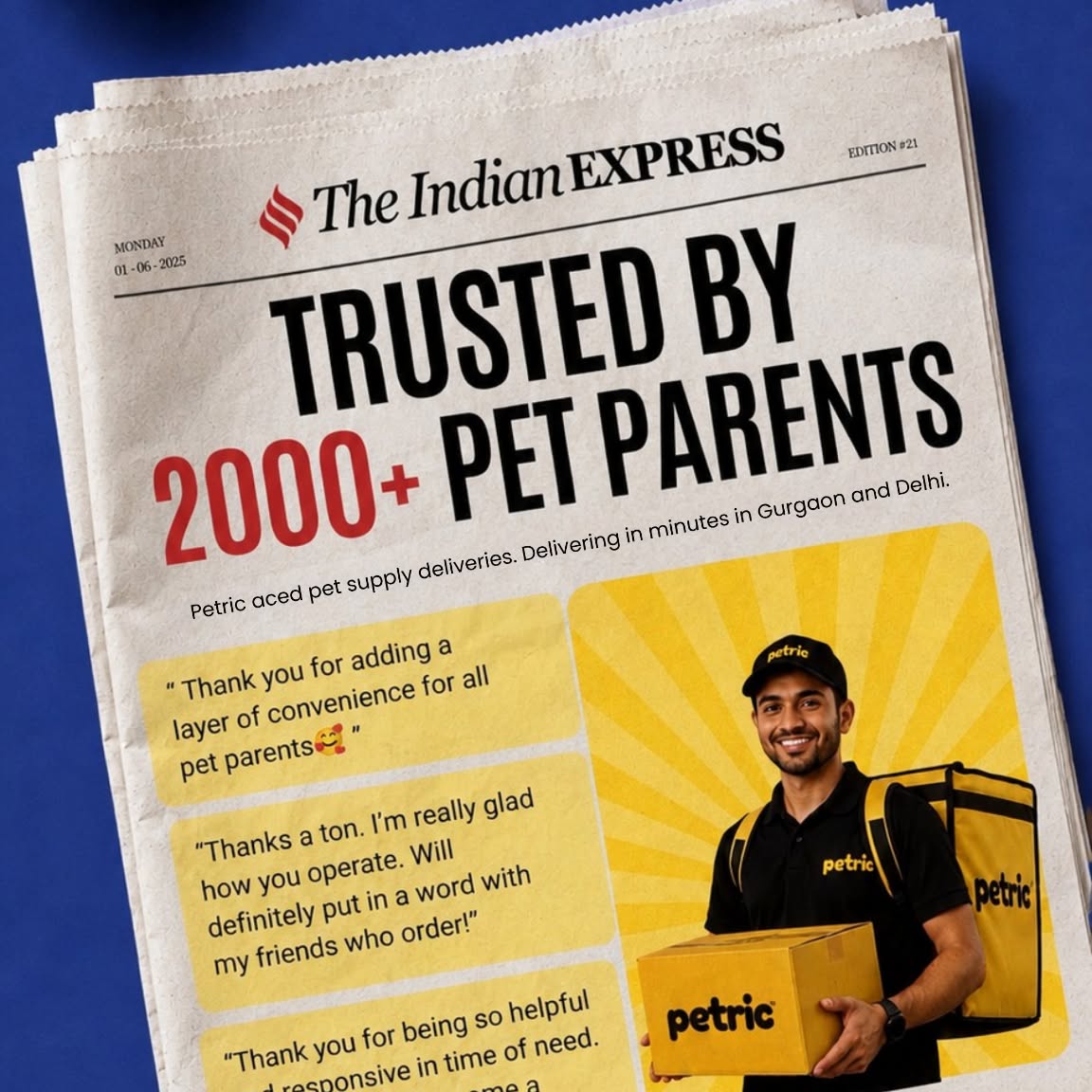 Petric Facebook ad: Loved by 2000+ pet parents - Petric