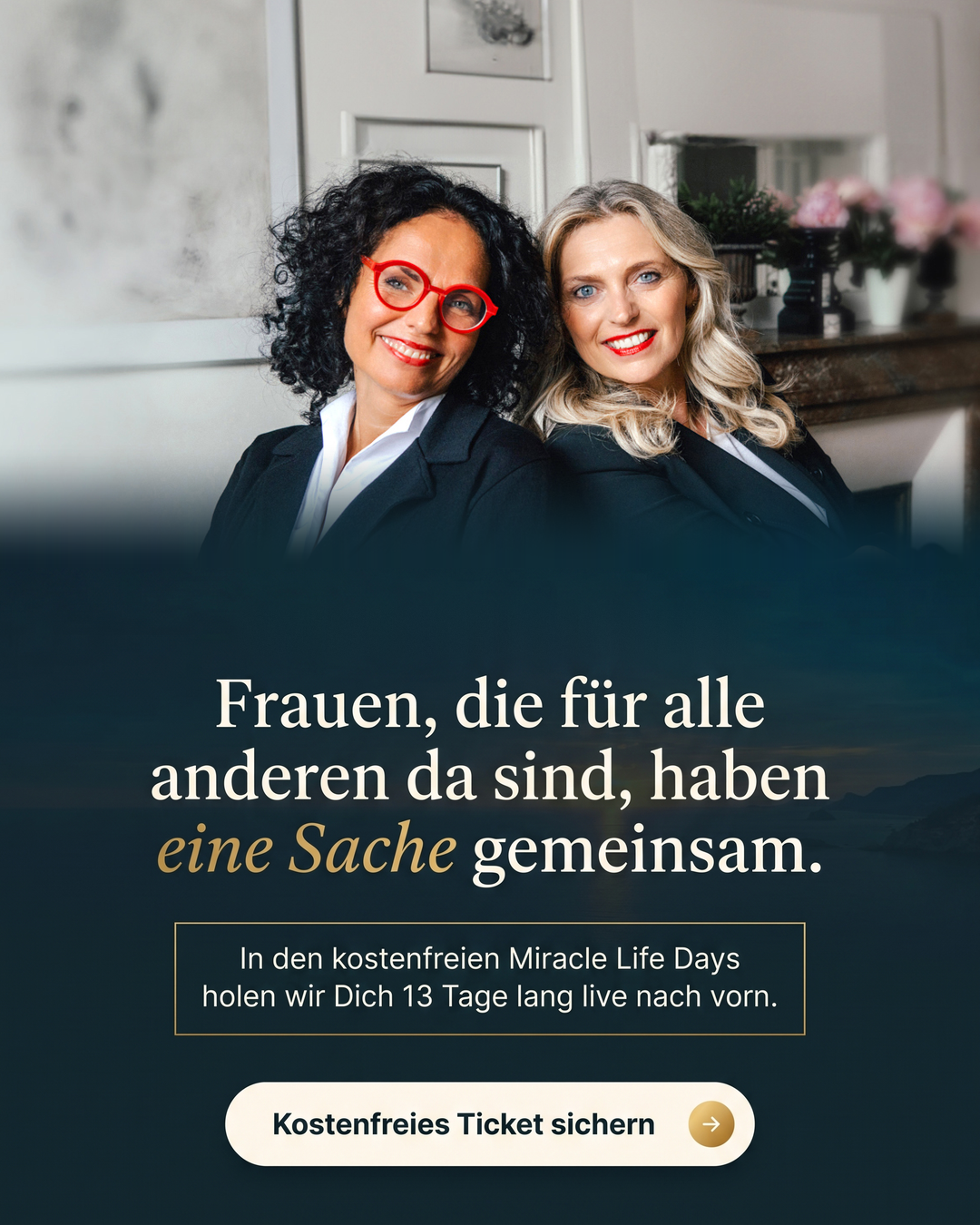 Susanne & Nicole Facebook ad: Online: Miracle Life Days