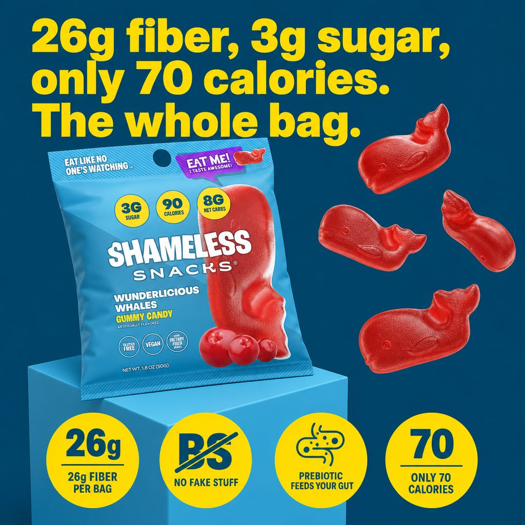 Shameless Snacks Facebook ad