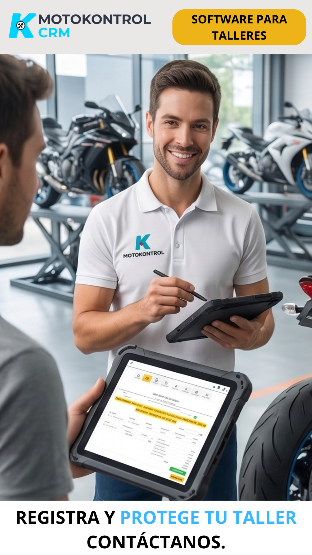 Kontrol Software CRM - Gestión de Tickets Facebook ad
