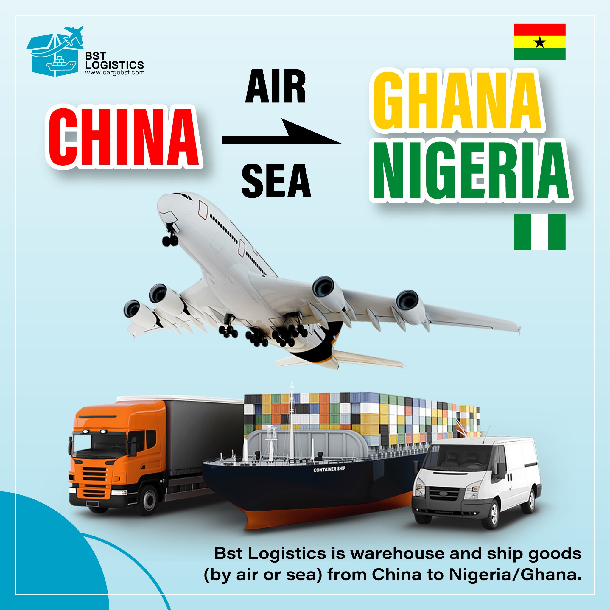 Bst Logistics Facebook ad: Chat with us: +86 135 4341 2616