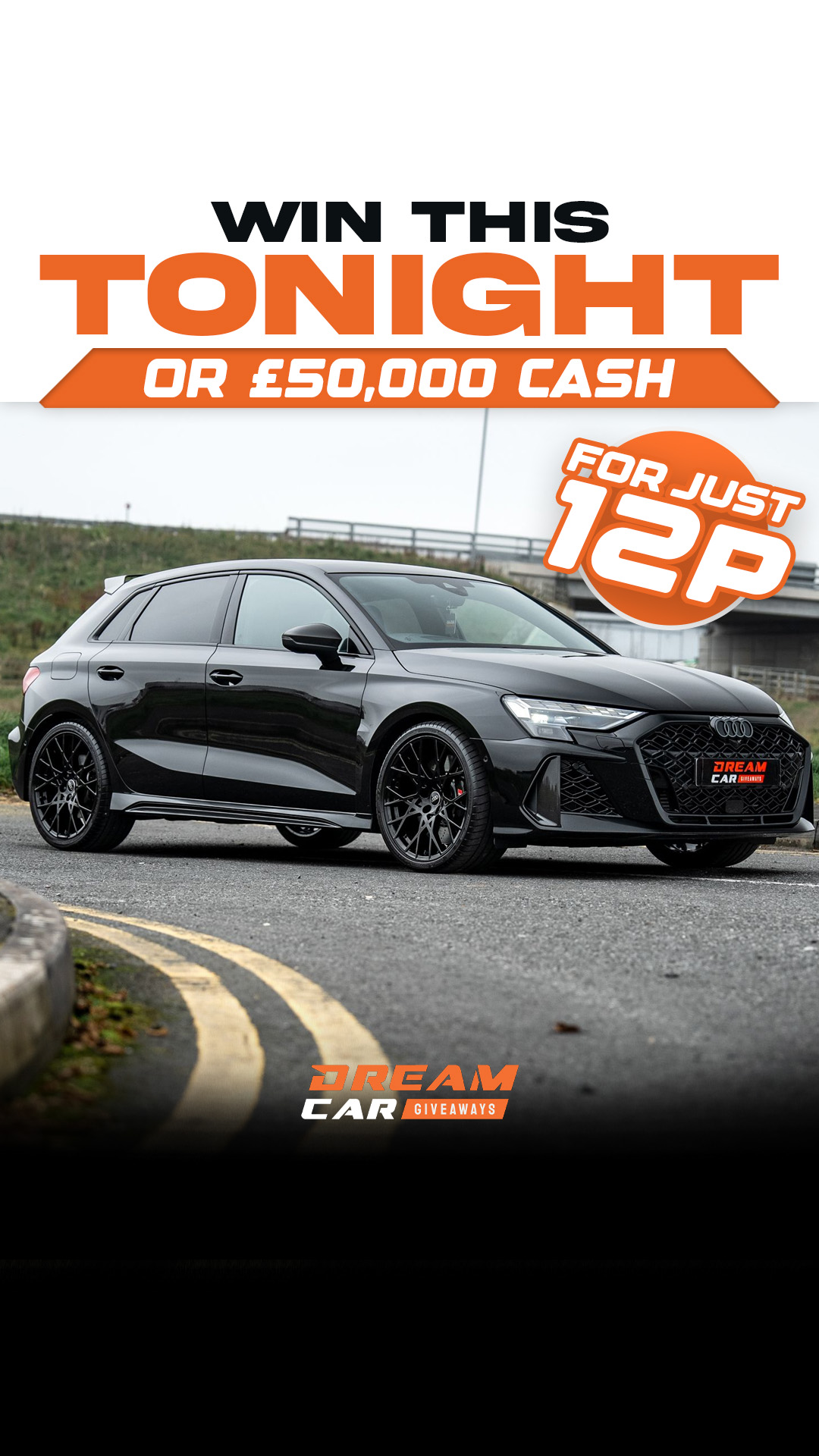 Dream Car Giveaways Facebook ad