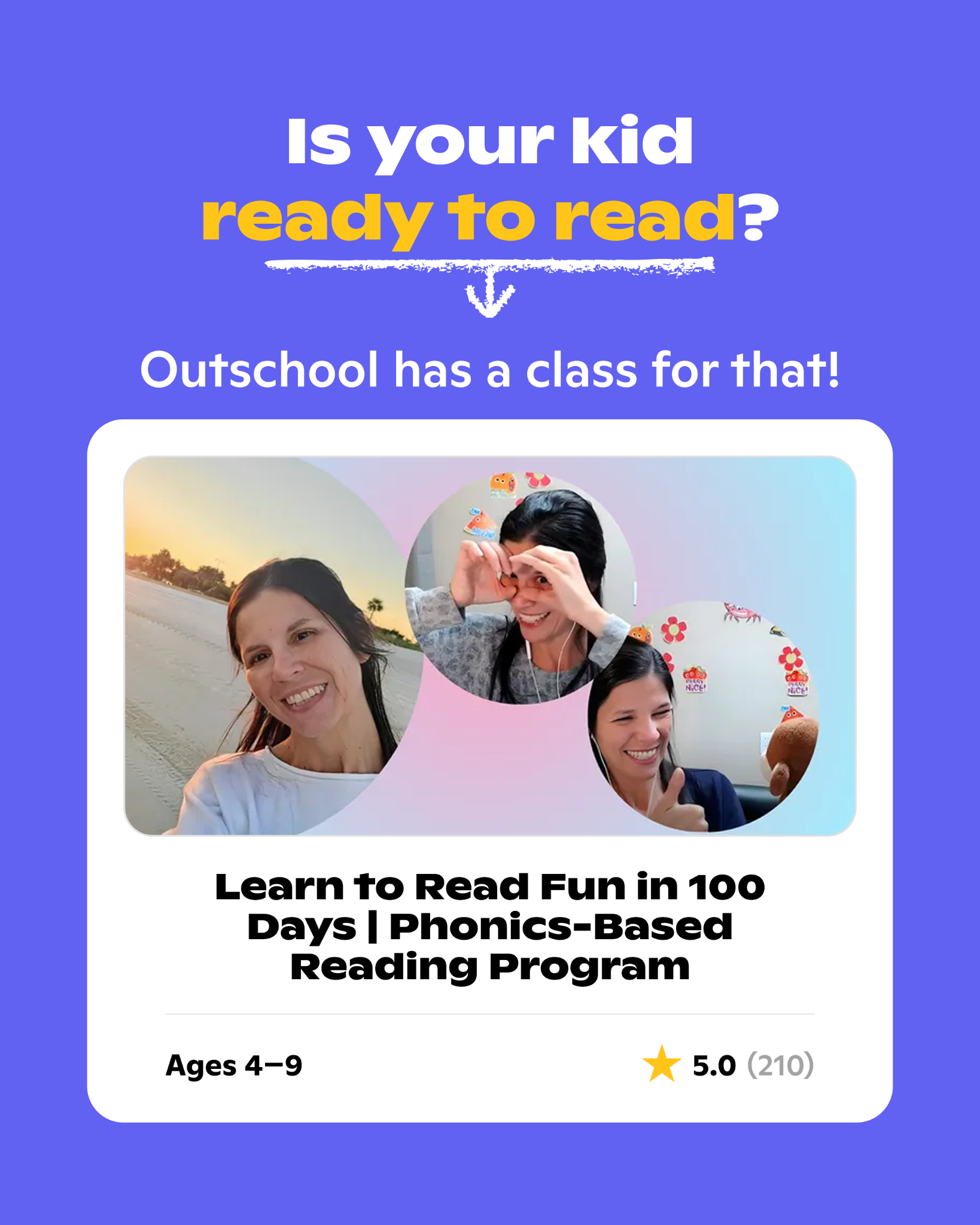 Outschool Facebook ad