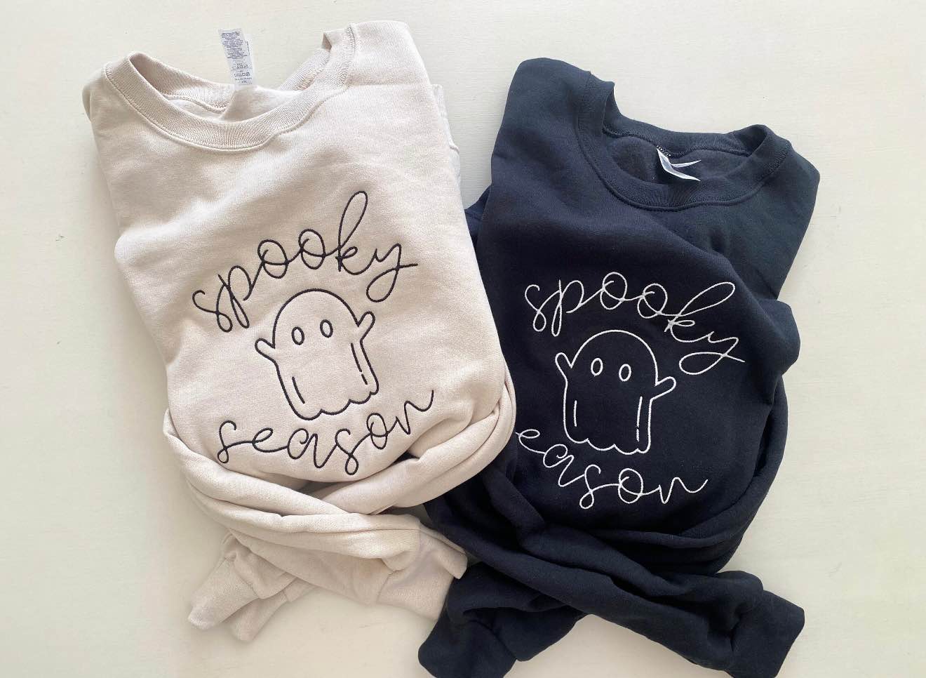 Kaitlyn Renee Facebook ad: Spooky Season Embroidered Crewneck