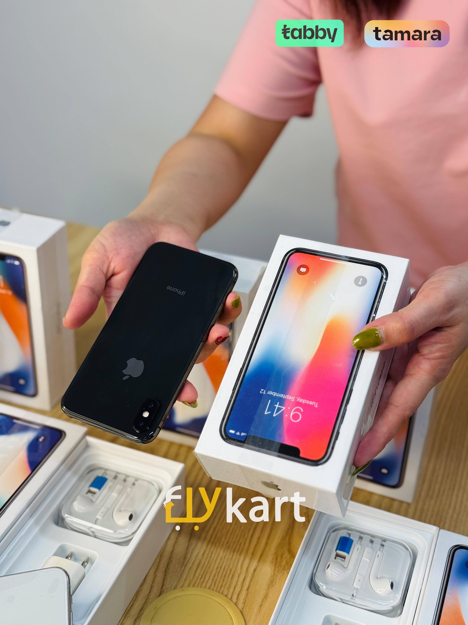 Flykart Saudi Facebook ad: IPHONE X 256GB, ONLY 275 SAR!
