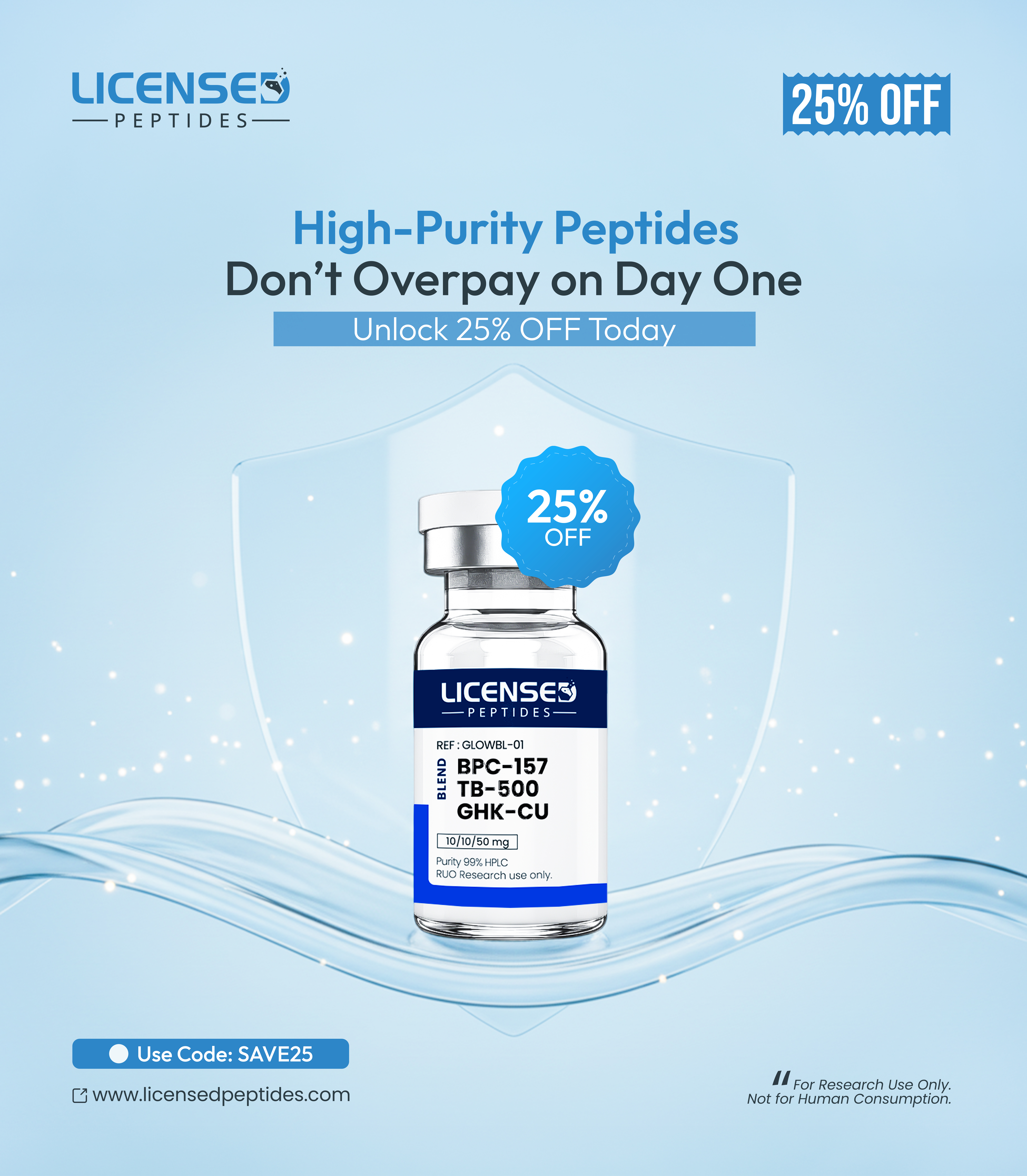 Licensed Peptides Facebook ad