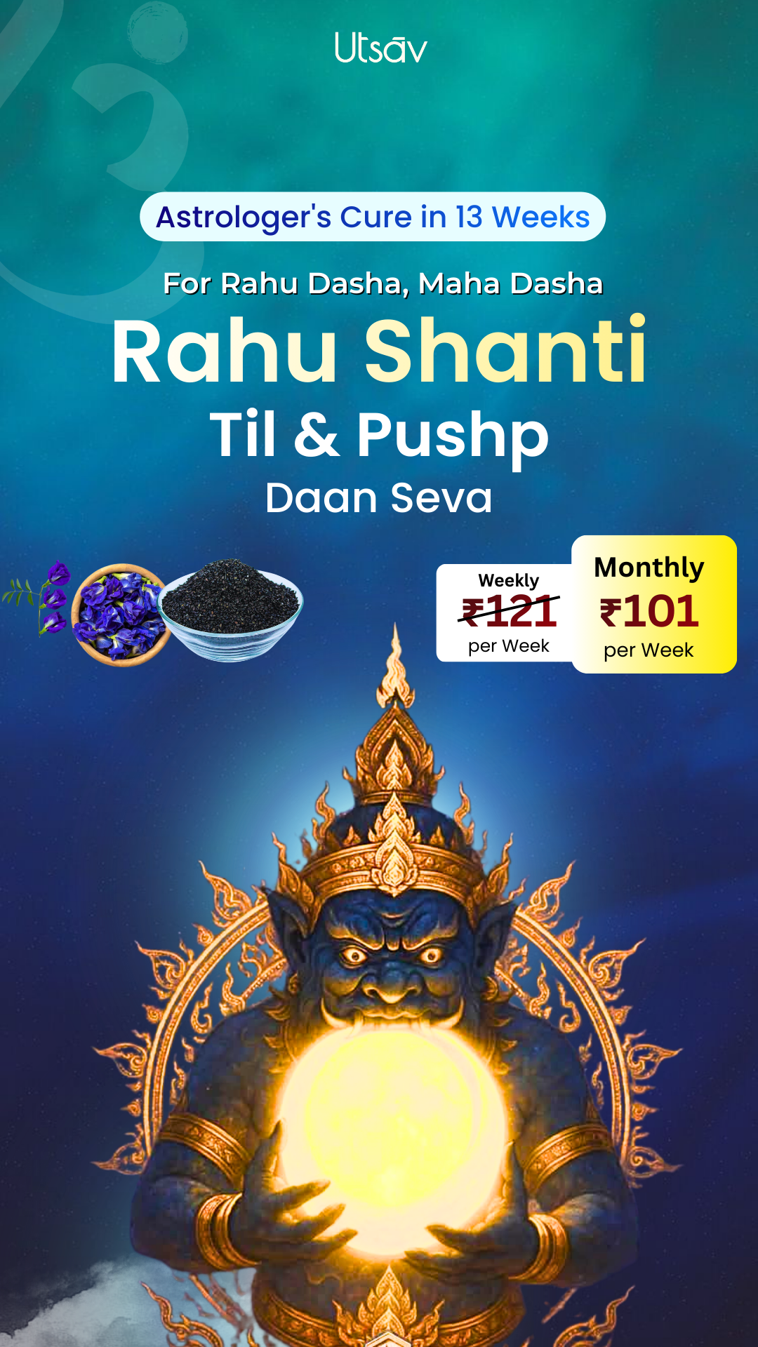 Utsav App : India’s most Loved  Puja Booking App Facebook ad