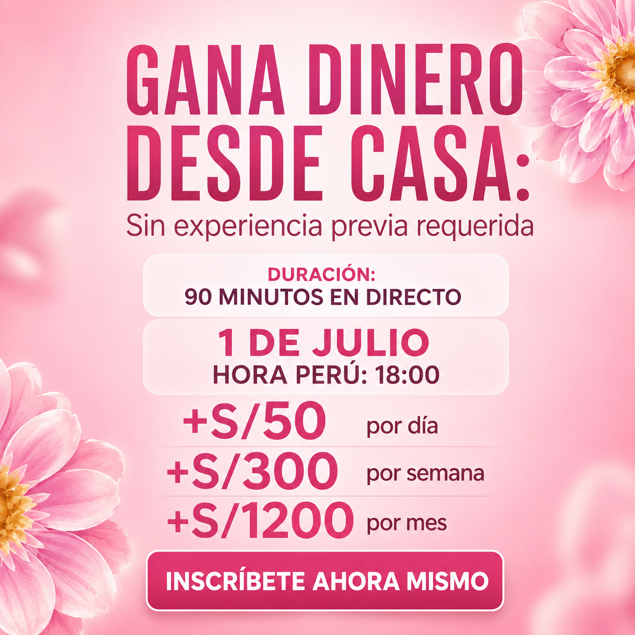 Cameron Perry Facebook ad: PeruTask Pro · Gana Dinero desde Casa | S/ 20 a S/ 100…