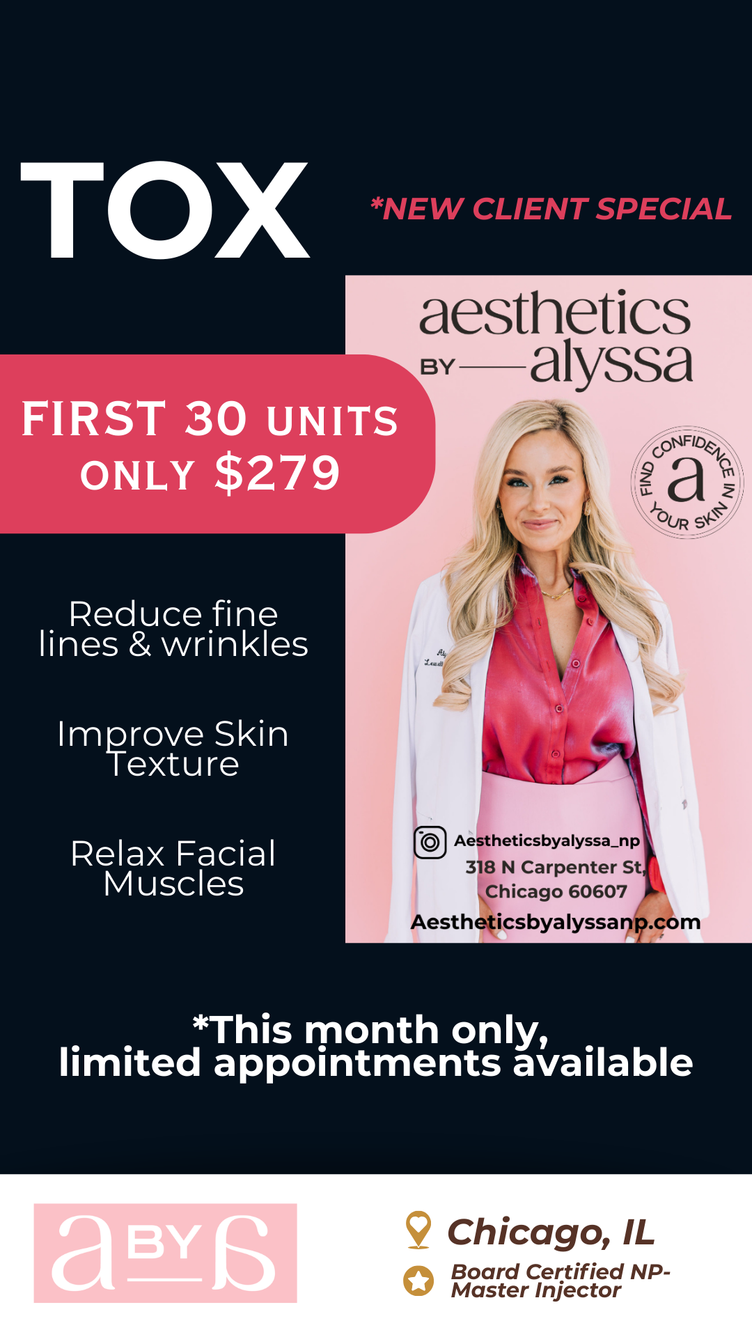 Aesthetics by Alyssa Facebook ad from Dec 19, 2025