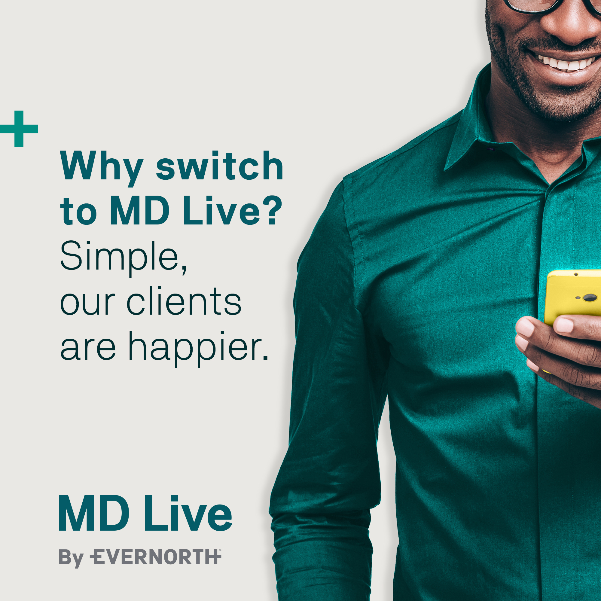 MD Live by Evernorth Facebook ad