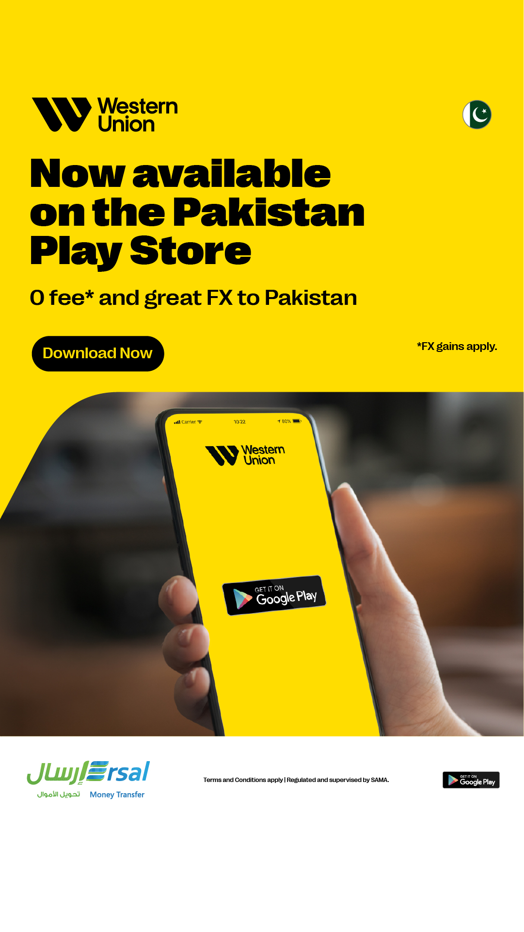 Western Union Facebook ad