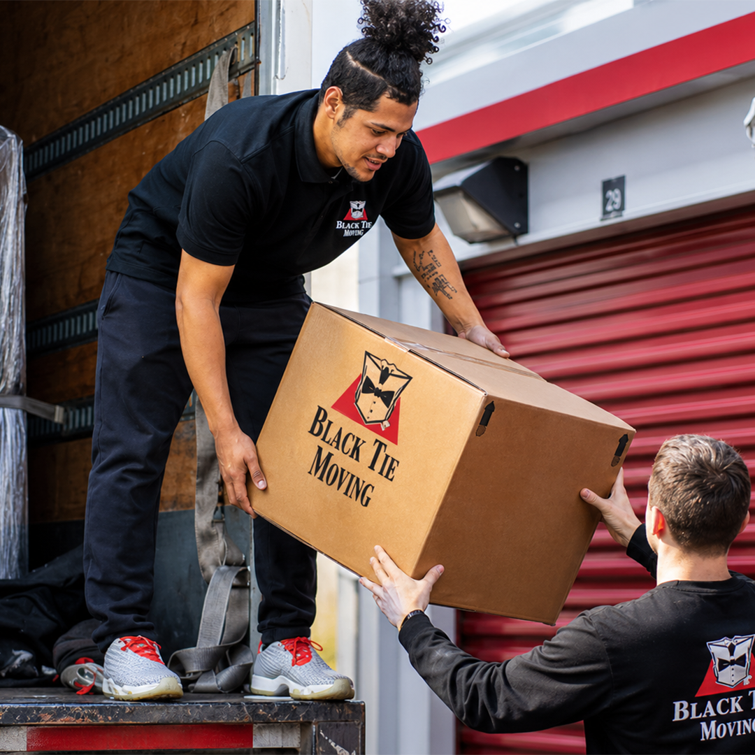 Black Tie Moving Services Facebook ad: Book Your Black Tie Move