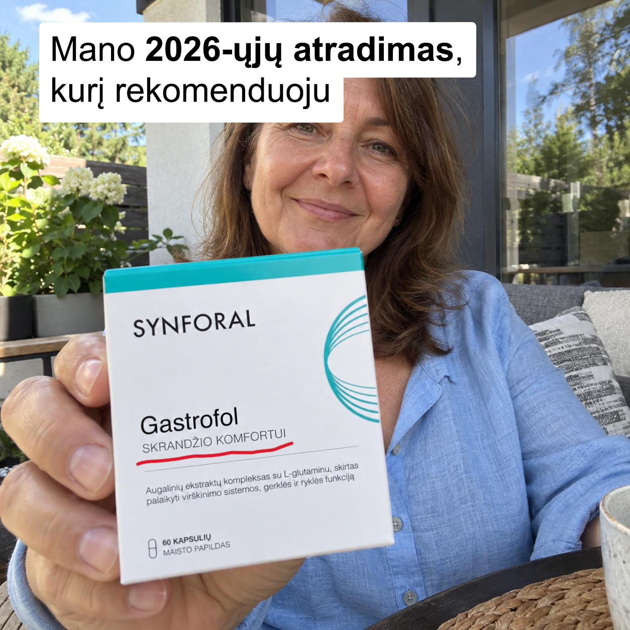 Mūsų sveikatos gerovė Facebook ad: Virškinamojo trakto komfortui