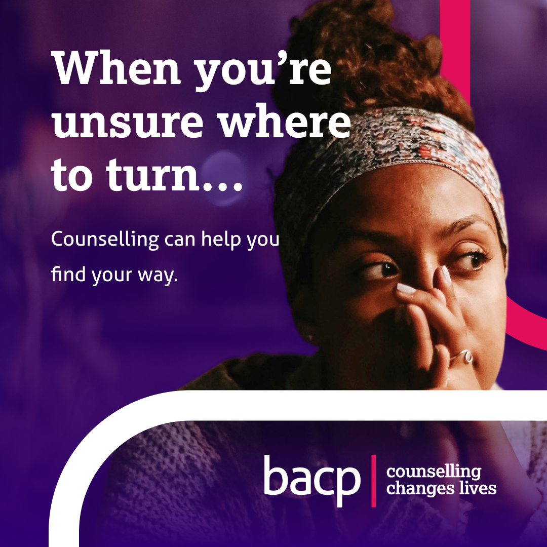 British Association for Counselling and Psychotherapy Facebook ad