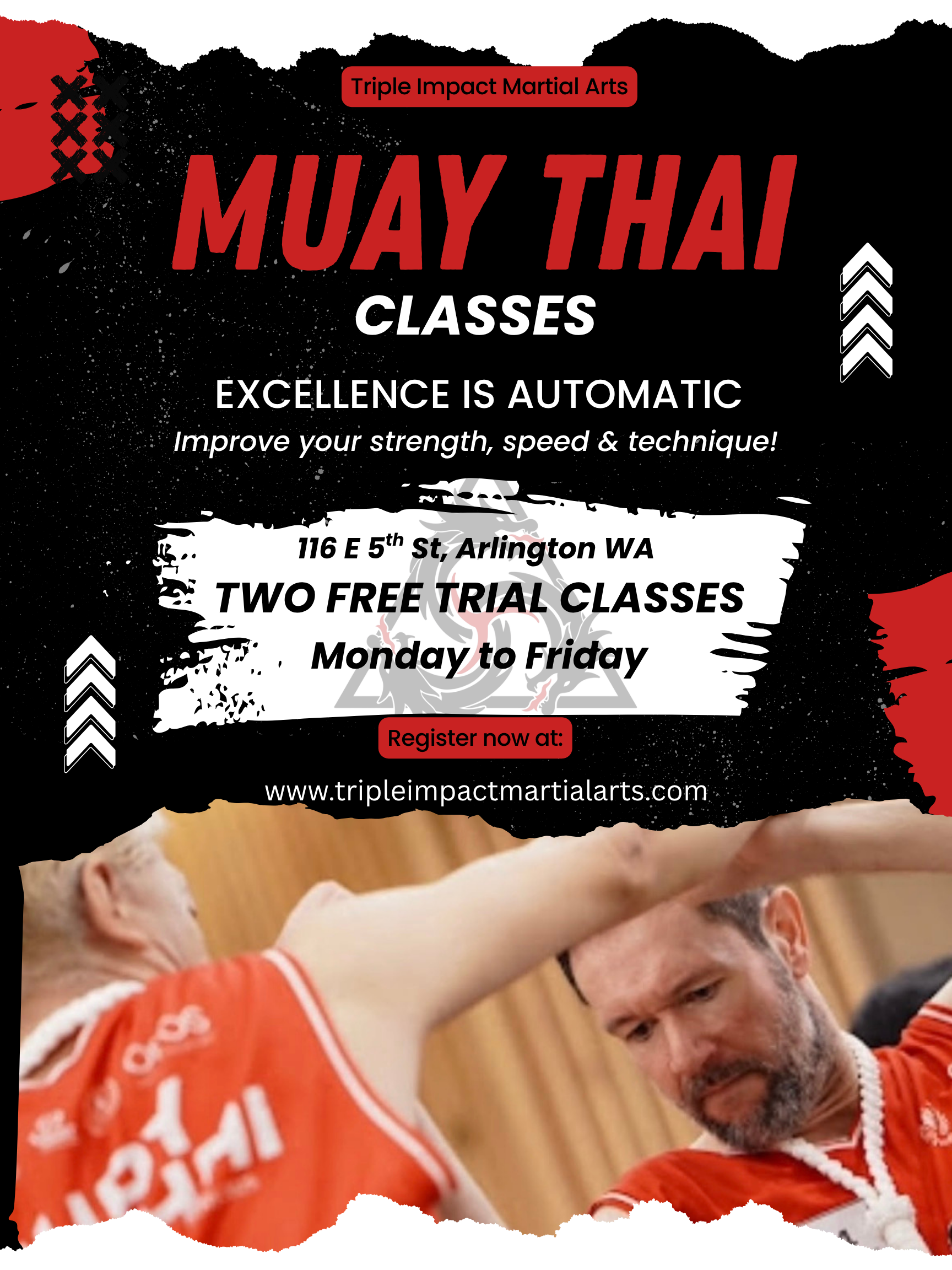 Triple Impact Martial Arts Facebook ad: Triple Impact Martial Arts is a locally own…