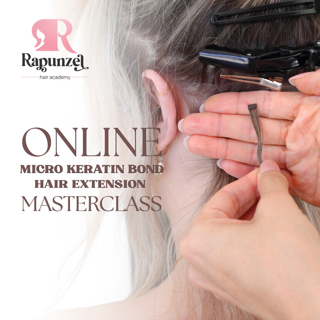 Rapunzel Beauty Facebook ad: Become a Premium Hair Extension Specialist from anywhere…