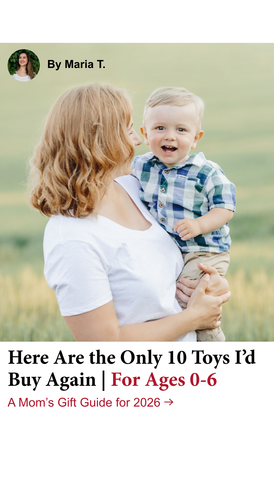 Mom Tests Toys Facebook ad
