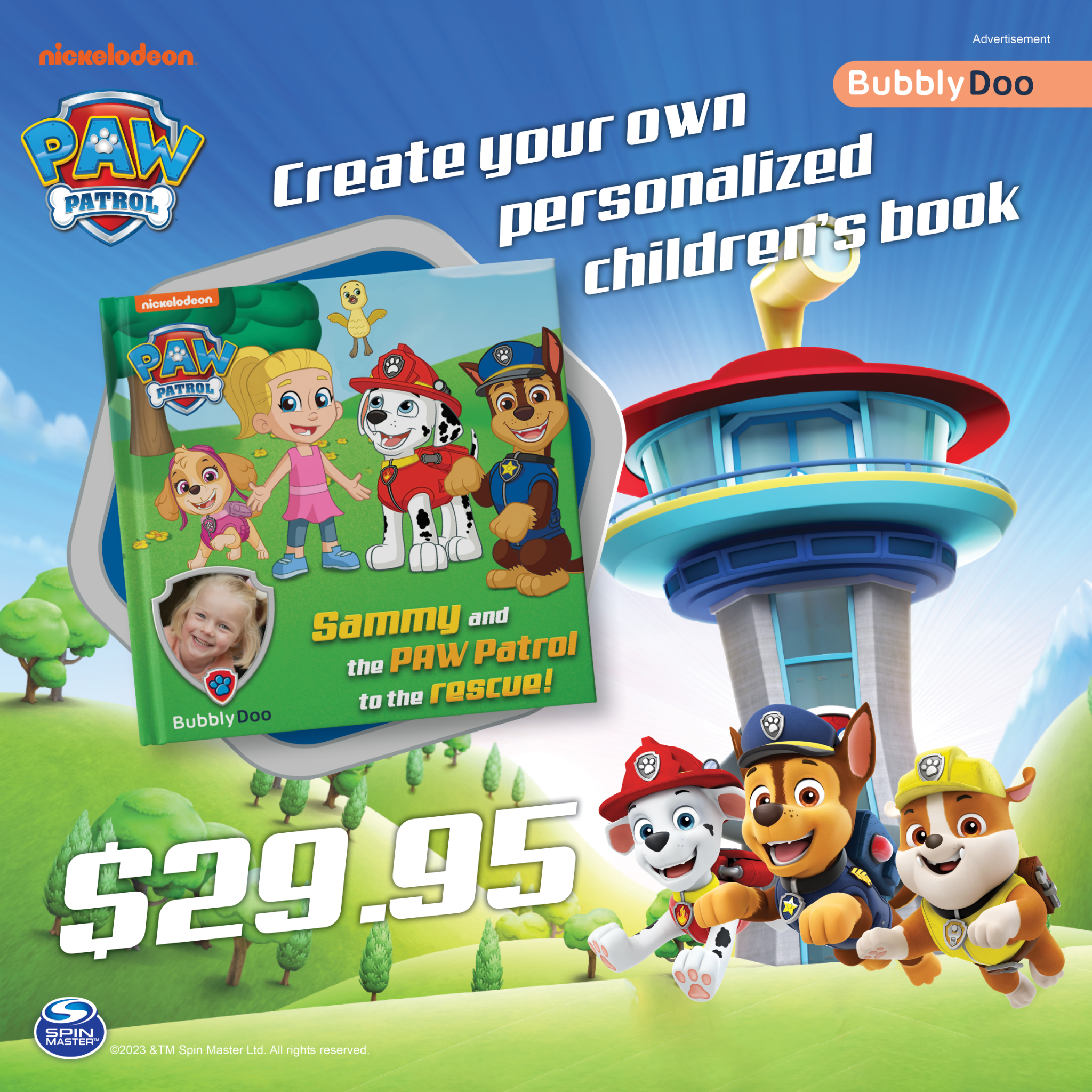BubblyDoo Books Facebook ad