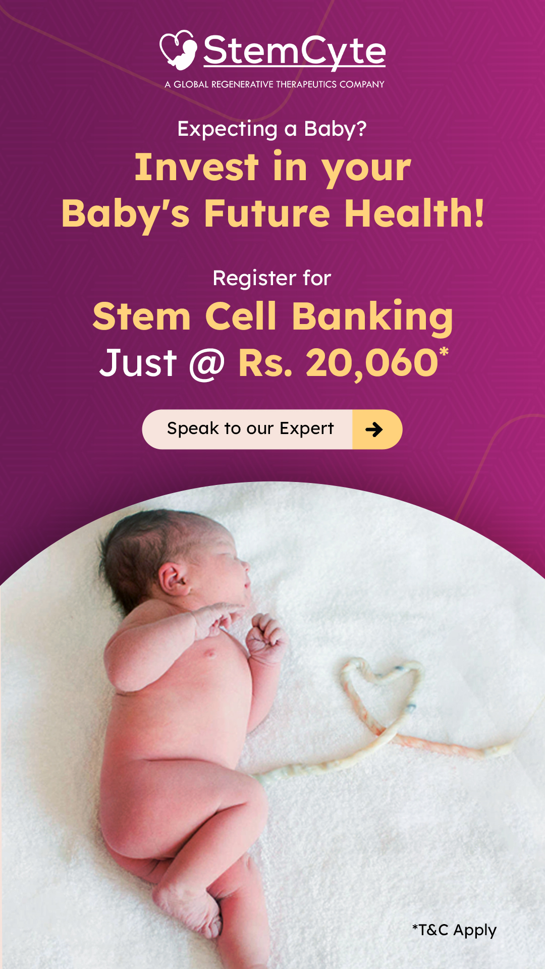 StemCyte India Facebook ad