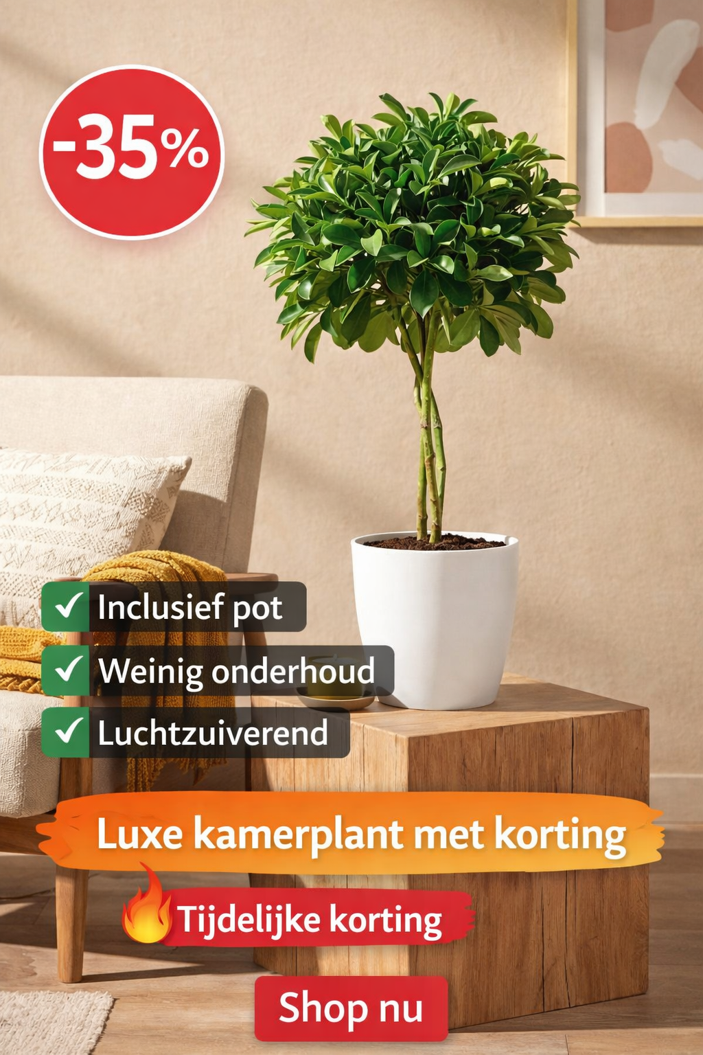 De Plantenwinkel Facebook ad from Mar 29, 2026