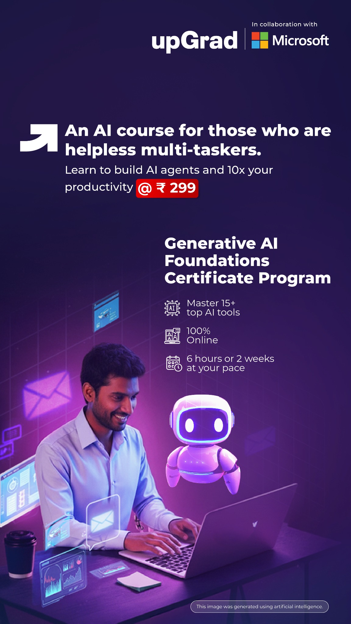 upGrad Facebook ad