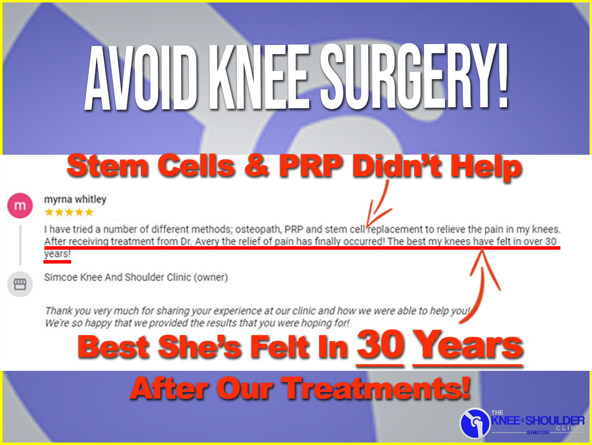 Simcoe Knee & Shoulder Clinic Facebook ad
