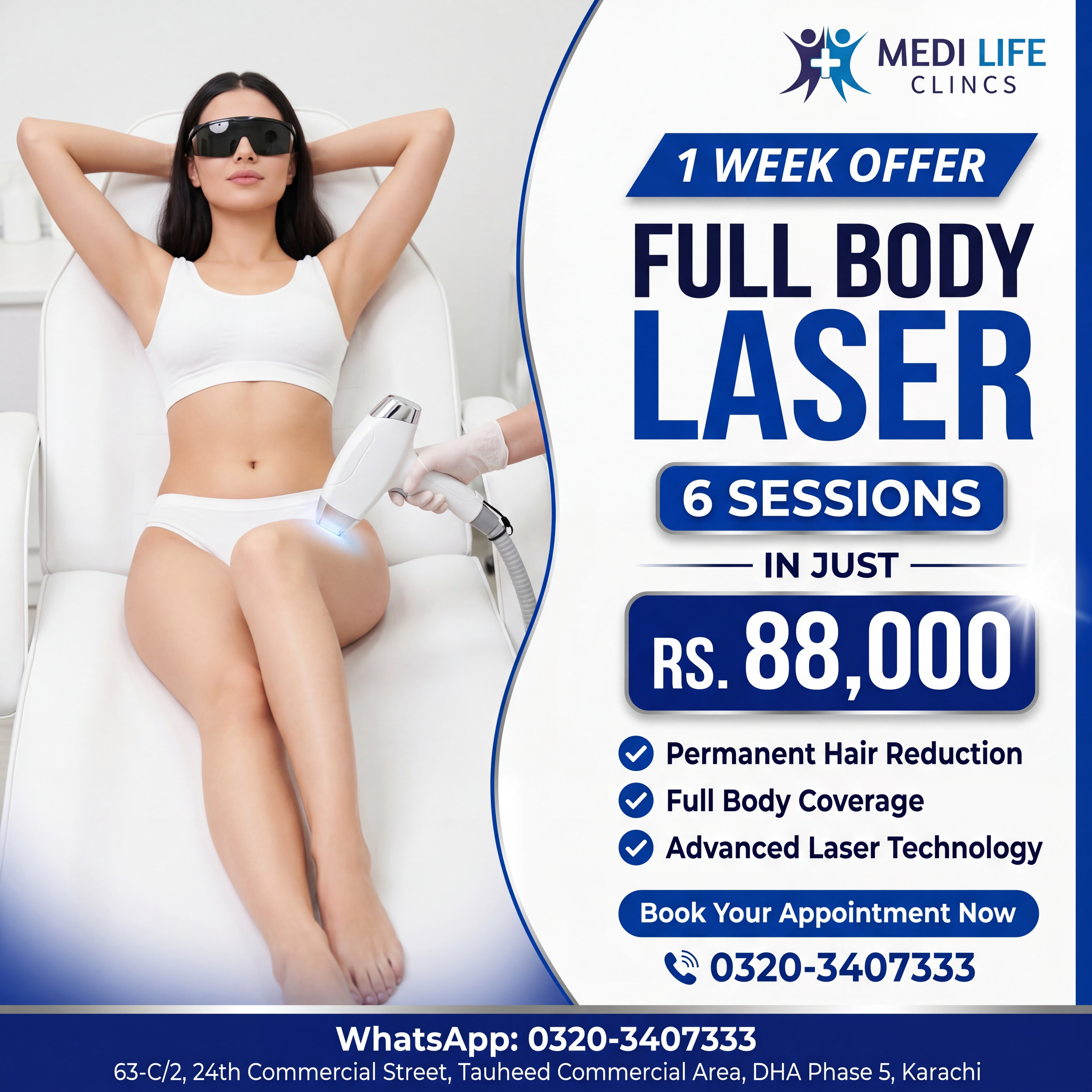 Medilife Clinics Facebook ad: Limited Time Only!