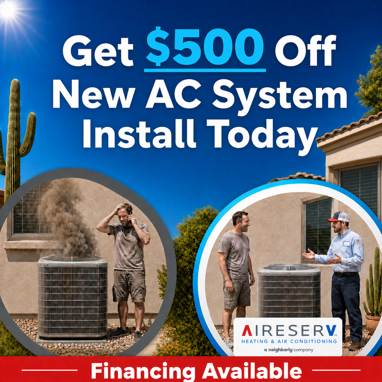 Aire Serv of East Valley Facebook ad: Schedule Your Appointment Today