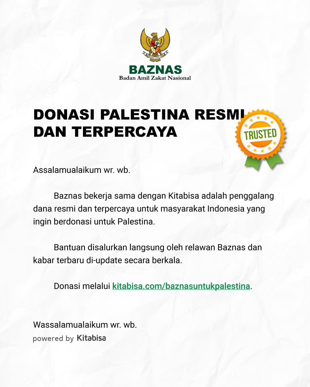 Badan Amil Zakat Nasional (BAZNAS) Facebook ad