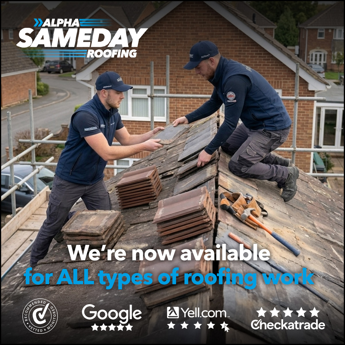 Alpha Same Day Roofing Ltd Facebook ad
