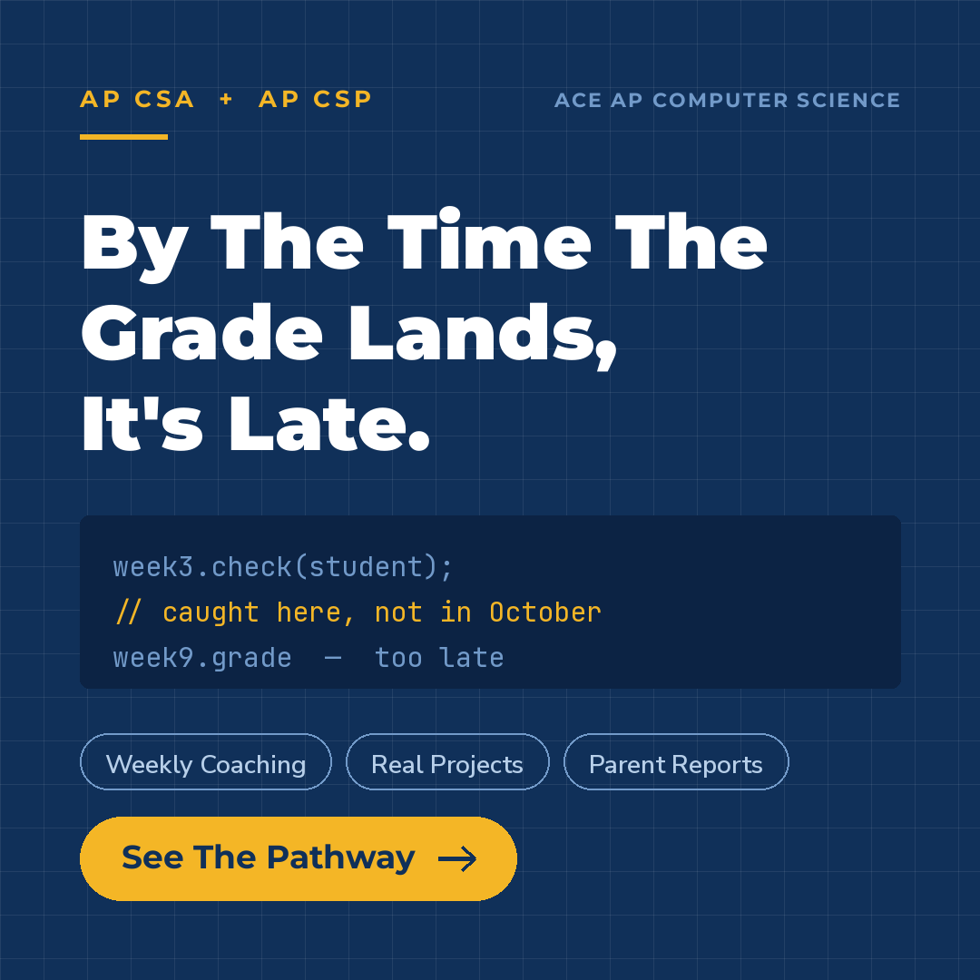 Daniel Finley - The AP Computer Science Tutor Facebook ad: AP CS Grades Fall In October