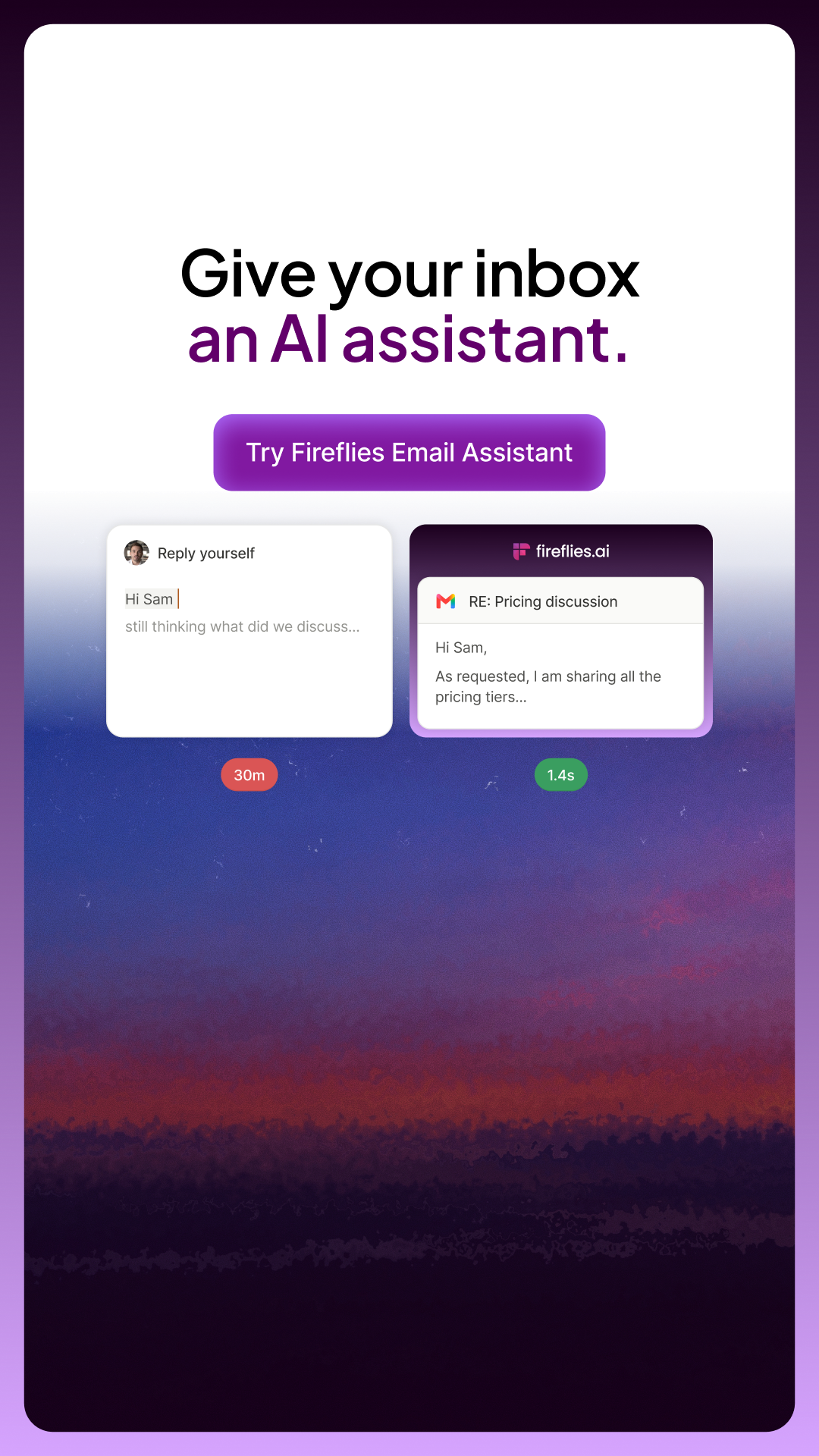 Fireflies.ai Facebook ad
