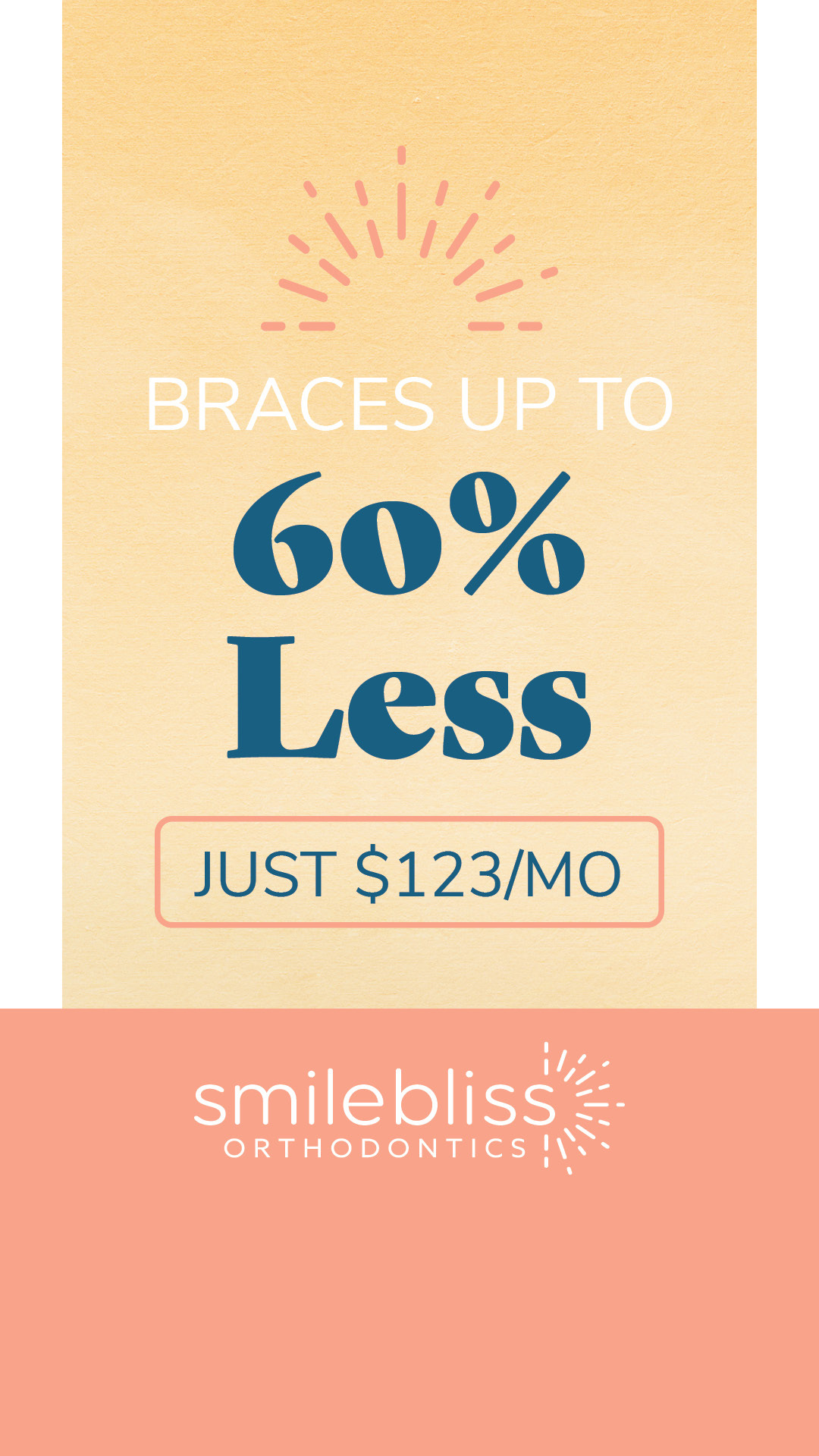 Smilebliss Orthodontics Facebook ad