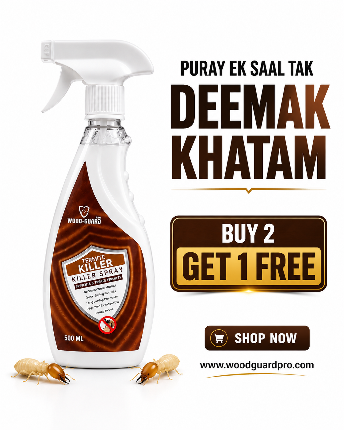 Wood Guard Pro Facebook ad: Buy 2 Get 1 FREE | Limited Time Offer