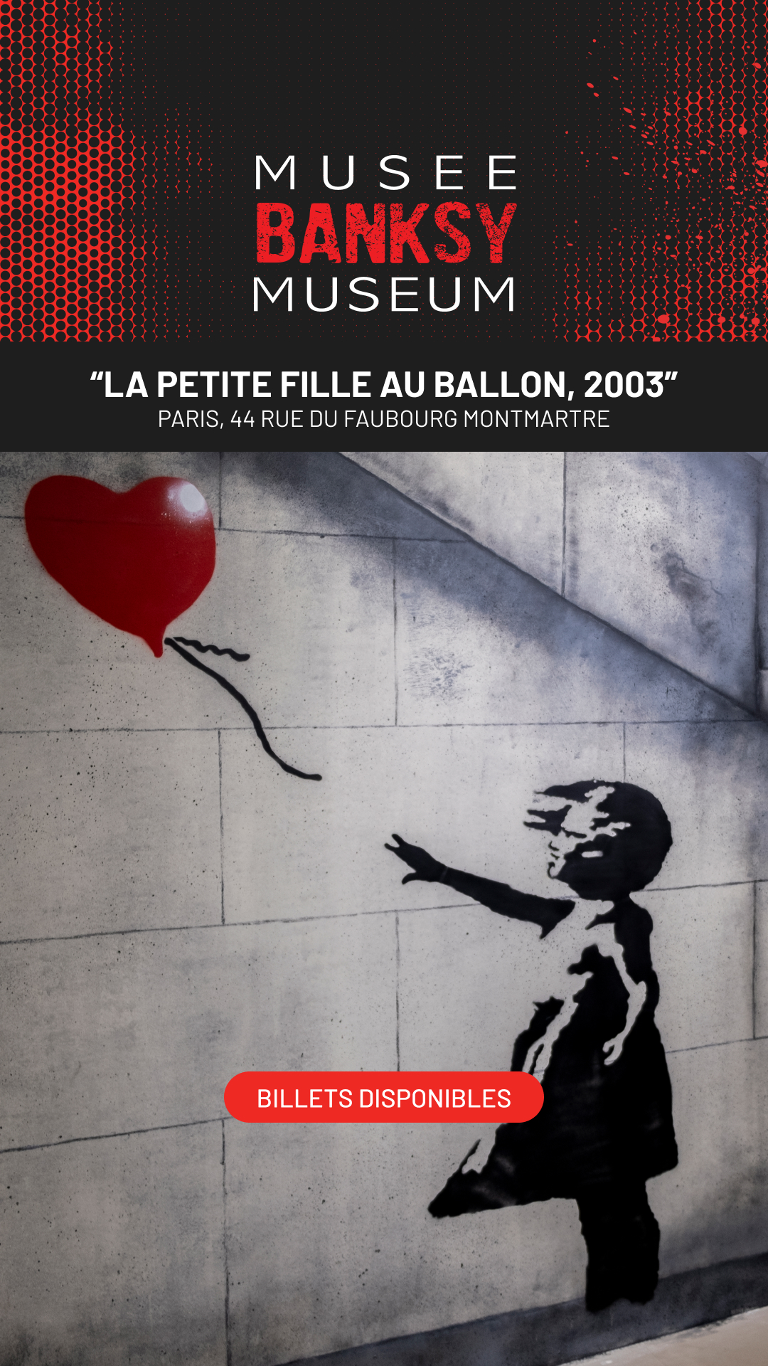Musée Banksy Paris Facebook ad
