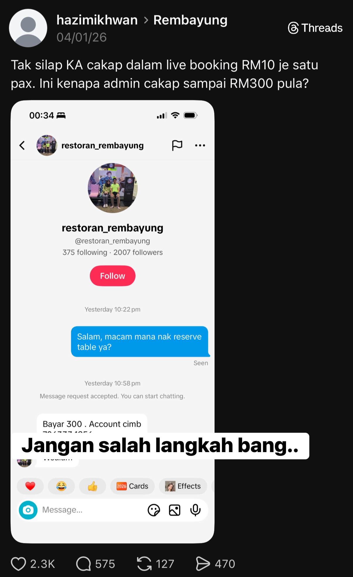 Arena Tular Facebook ad