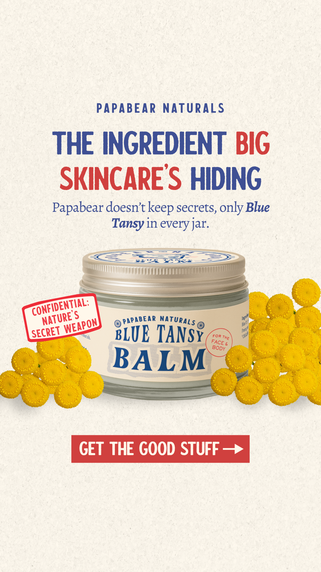 Papabear Naturals Facebook ad