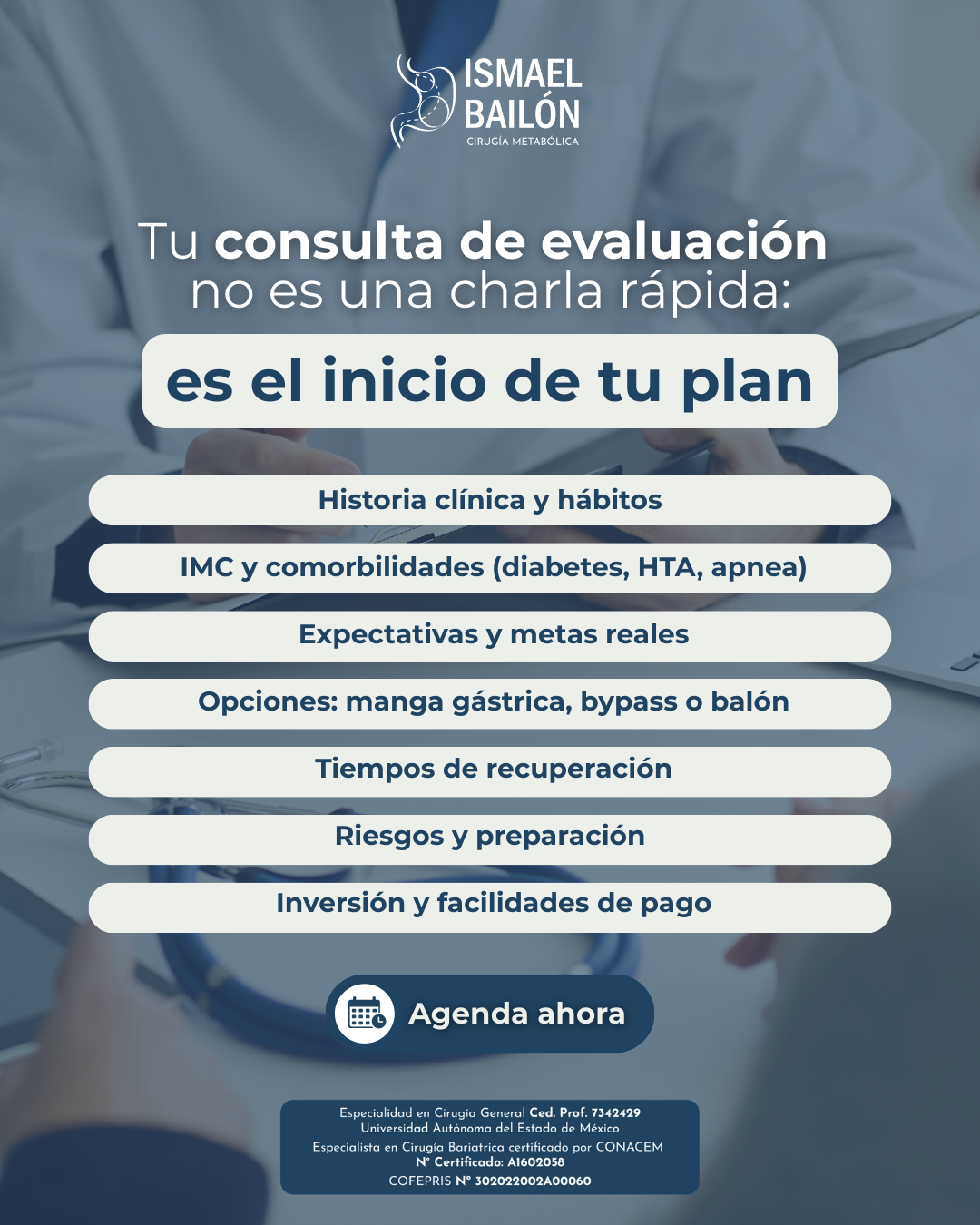 Dr. Ismael Bailon-Cirugía Bariátrica y Metabólica. Facebook ad: Ver disponibilidad