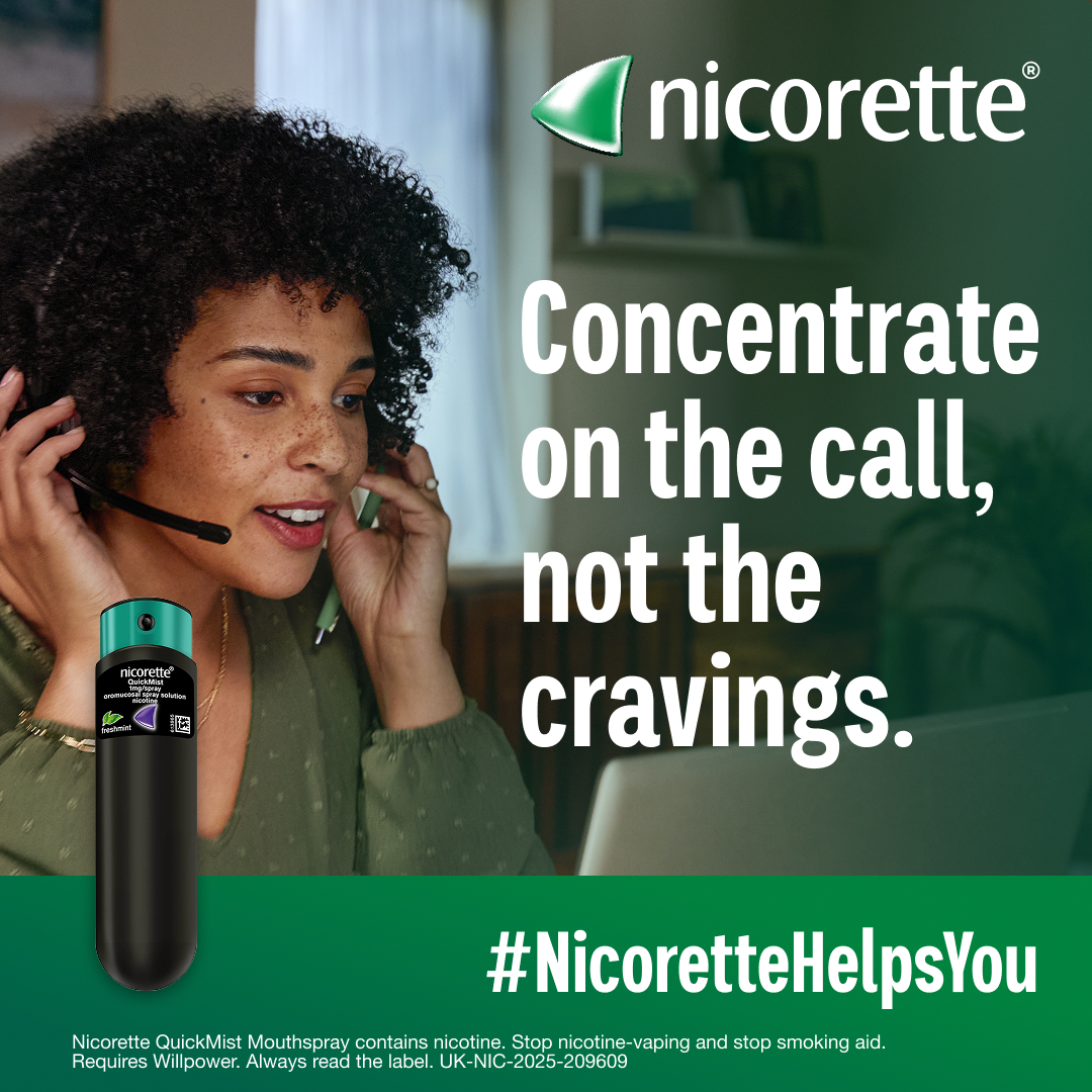 Nicorette Facebook ad from Apr 28, 2026
