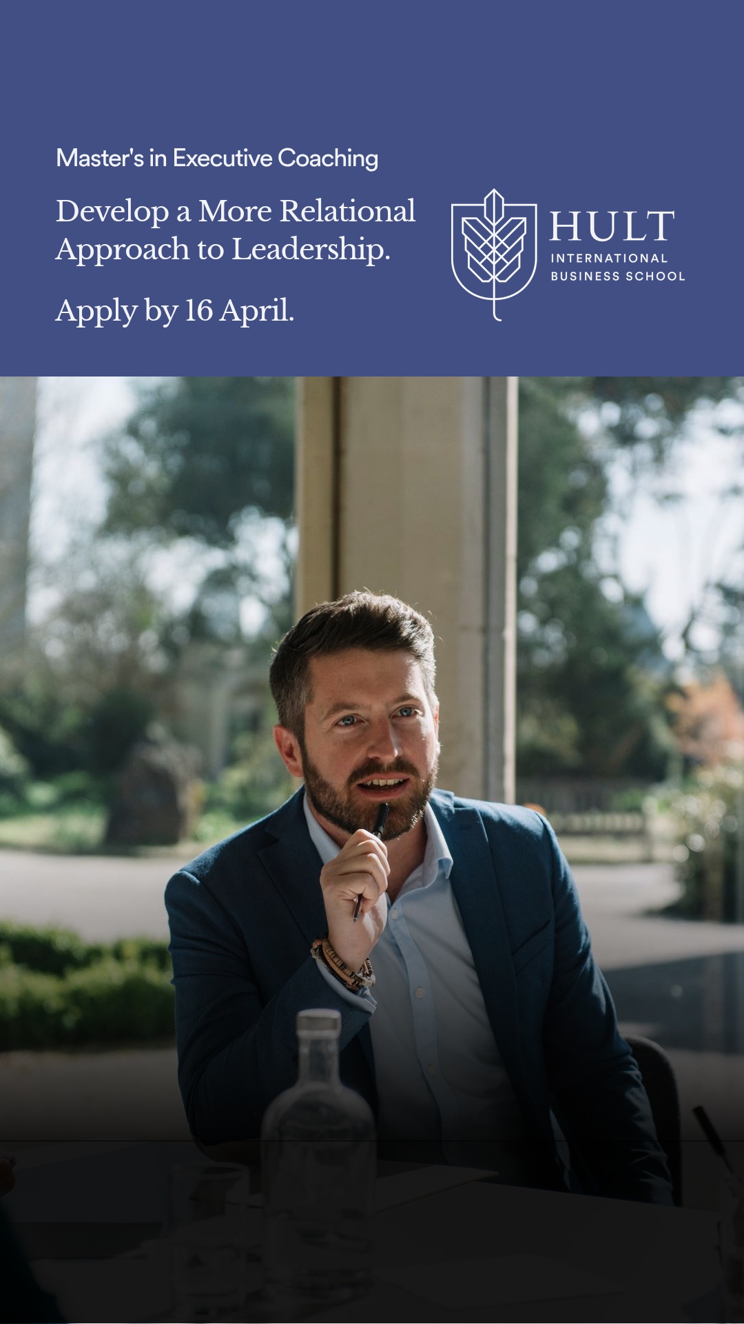 Hult International Business School Facebook ad from Mar 31, 2026