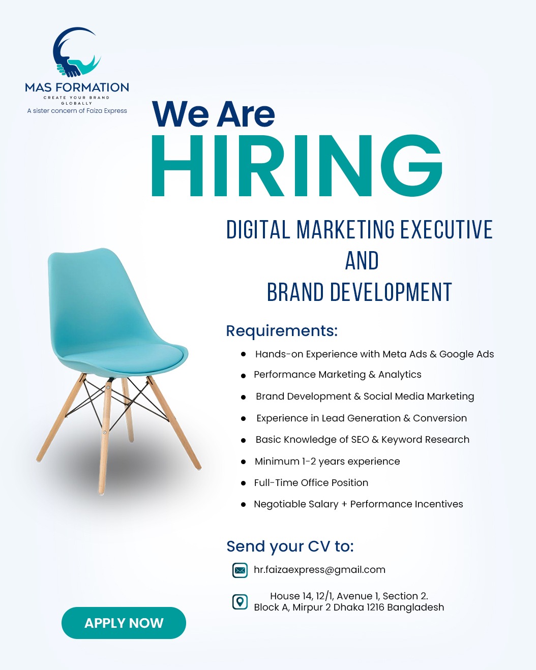 Mas Formation Facebook ad